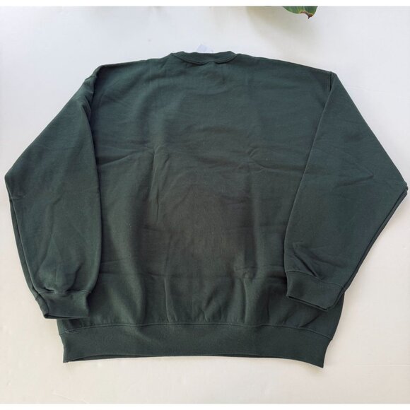 Bluenose II Banner Crewneck Sweater Forest Green XL By Gildan - Picture 3 of 6